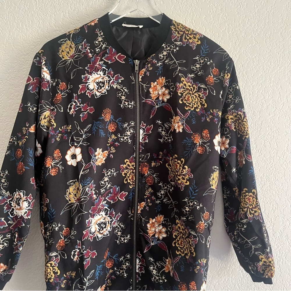 SOPHIE RUE Floral Bomber Jacket Size Small - Picture 2 of 9